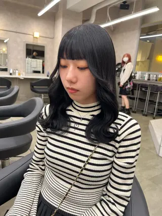 セミロング カラー パーマ ヘアアレンジ メンズ 上品＆韓国風 🥀海心🥀のヘアスタイル