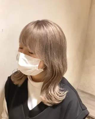 セミロング カラー 高槻No.1🇰🇷 韓国ヘア 橋口陽太のヘアスタイル