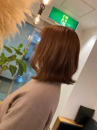 ミディアム 中村 莉子のヘアスタイル