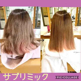 ロング 斉藤大河 カラー/縮毛矯正のヘアスタイル