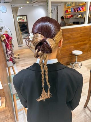 ヘアアレンジ カットパーマ/ レイヤー/ココミ🧚のヘアスタイル