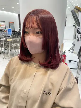 ミディアム カラー 【千葉駅南口歩1分】 MAKAのヘアスタイル