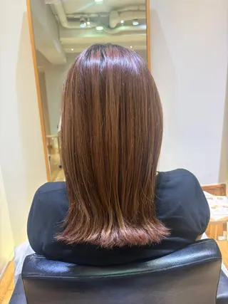 ミディアム 【パーマ🌀/暖色カ ラー🍷】ななこ🌴のヘアスタイル