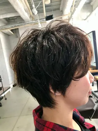 ショート パーマ KOOKI スティードトーキョーのヘアスタイル
