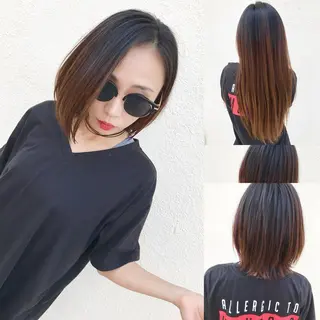 ミディアム カラー パーマ ヘアアレンジ ネイル マツエク・マツパ 吉川 宙翔のヘアスタイル