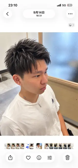 ショート カラー 久木原 ゆりのヘアスタイル