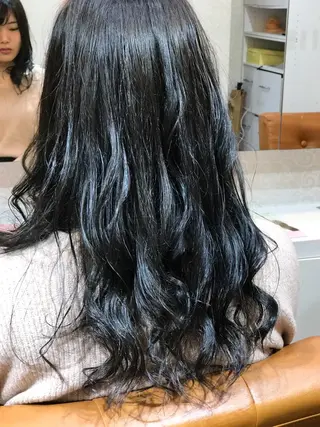 セミロング カラー パーマ ヘアアレンジ ハイライト/髪質改善 ans/黒木 和大のヘアスタイル