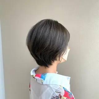 ショート レイヤーカット*艶* 蒲生四丁目*山保美月のヘアスタイル
