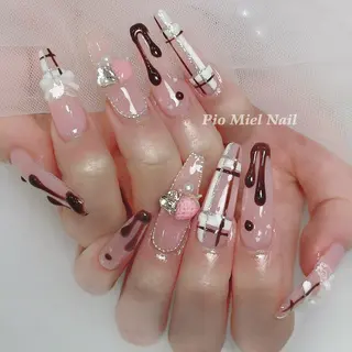 ネイル HANA 長さだしのネイルデザイン