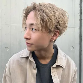 パーマ メンズ 三矢 ちなつのヘアスタイル