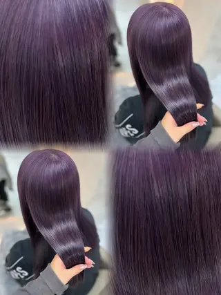 セミロング カラー ⟡ひより⟡/ブリーチ モデル様募集中🍓のヘアスタイル