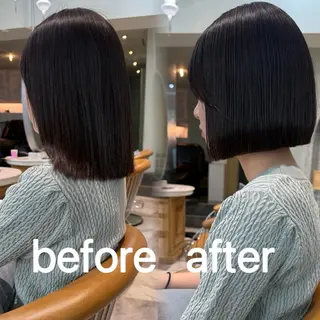 ミディアム Lond robinのヘアスタイル