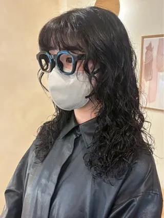 ロング パーマ rino/カット/ ショート／名古屋のヘアスタイル