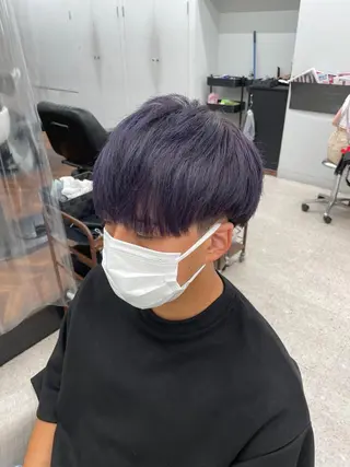 カラー メンズ 京都河原町 メンズパーマ助川龍哉のヘアスタイル
