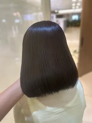 ミディアム カラー 縮毛矯正/髪質改善/ 艶髪ササキナツミのヘアスタイル