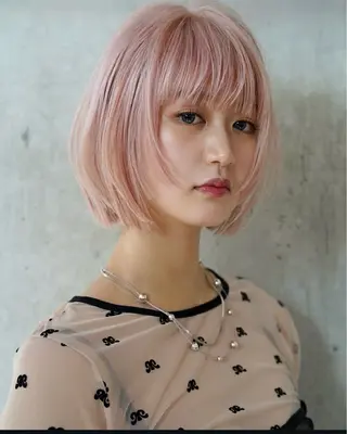 ショート カラー ヘアアレンジ キッズ 栄💗レイヤー｜ショ ートカット｜haruのヘアスタイル