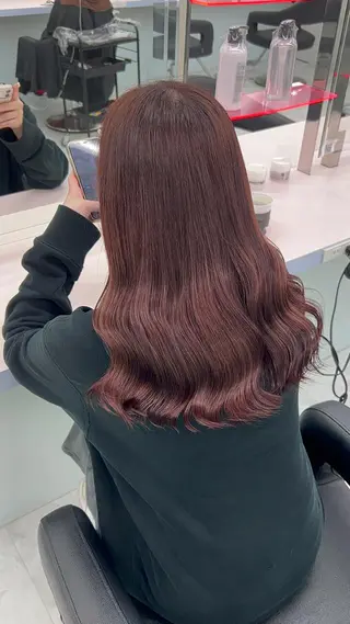 セミロング カラー ヘアアレンジ ブリーチなしの達人 🌈KAITOのヘアスタイル