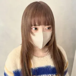 ミディアム カラー デザインカラー/パー マ🦖外岡咲希🦖のヘアスタイル