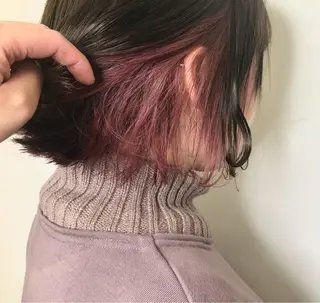 ミディアム カラー メンズ レイヤー ウルフ 弓木啓輔のヘアスタイル