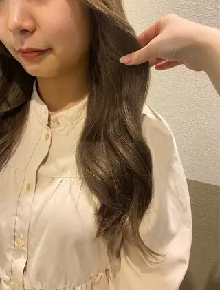 ロング カラー 透明感カラー/ 小顔カット/ミヅキのヘアスタイル