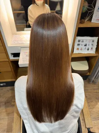 ロング 杉田 礼のヘアスタイル