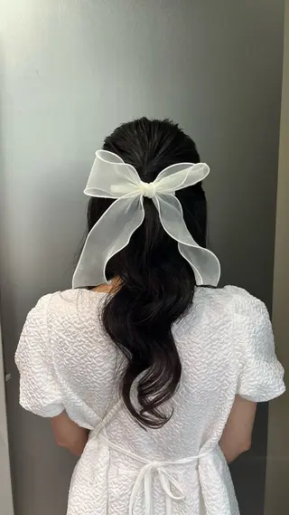 ロング ヘアアレンジ カラー/クロスパーマ /髪質改善/AiNAのヘアスタイル