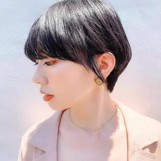 ショート カラー 中川 竜誠のヘアスタイル