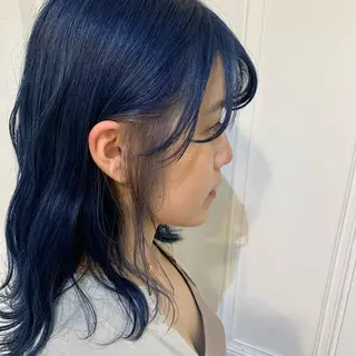 セミロング カラー wakana/ 柔らかベージュカラーのヘアスタイル