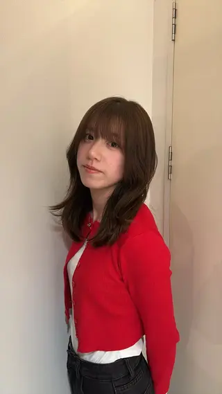 ミディアム カラー 高橋 杏のヘアスタイル
