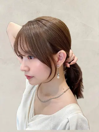 ミディアム 🧡くびれヘア/前髪 顔周り🧡久原結衣のヘアスタイル