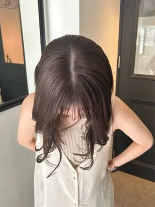 セミロング カラー moe🎀 透明感♡似合わせのヘアスタイル