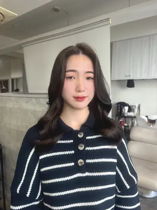 セミロング Rena/韓国 /ワンホンヘアのヘアスタイル