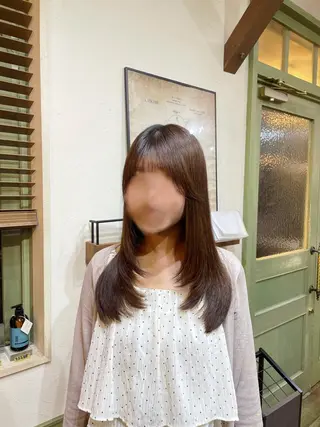 セミロング レイヤーカット 🌱 はるかのヘアスタイル
