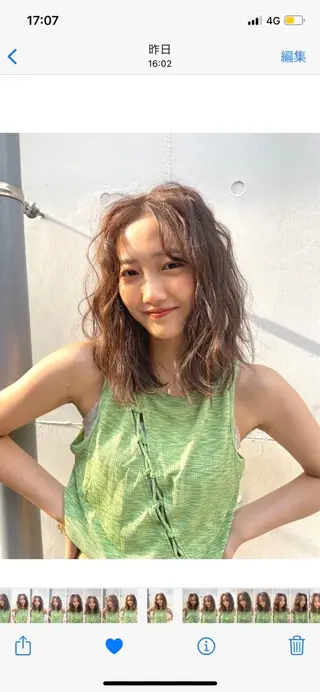 ミディアム パーマ HIBIKI/原宿 ハッシュカット🪄のヘアスタイル