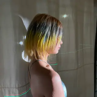 ショート カラー ヘアアレンジ 艶髪施術 関谷ヒュウのヘアスタイル