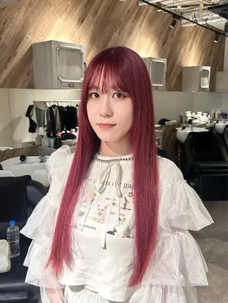 ロング ryo yaのヘアスタイル