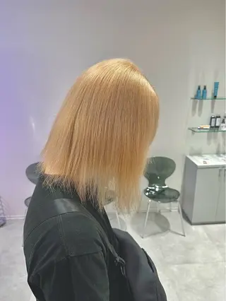 ミディアム カラー 🦄ハイトーンカラー 🦄まるおしょうのヘアスタイル