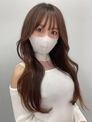 ロング カラー 新宿ブリーチ カラー美容師YUGOのヘアスタイル