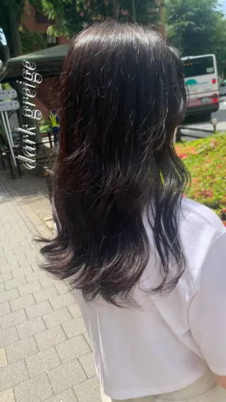 ロング カラー 海外girl🤎 透明感ベージュmaoのヘアスタイル