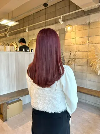 ロング カラー 眞名子 瑞紀のヘアスタイル