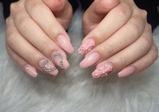 ネイル 🖤ONIヶ島 NAIL🖤長さ出しのネイルデザイン