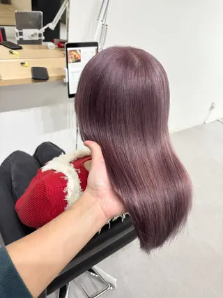セミロング ケアブリーチ 黒瀬有汰のヘアスタイル