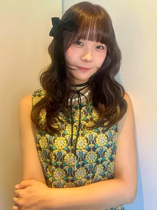 ロング カラー ナナ 福岡美容室のヘアスタイル
