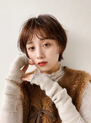 ショート パーマ ✨白髪ぼかし/ ショート✨吉岡 弘のヘアスタイル