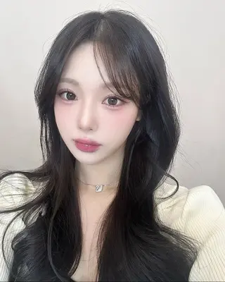 ロング カラー パーマ ヘアアレンジ メンズ 上品＆韓国風 🥀海心🥀のヘアスタイル