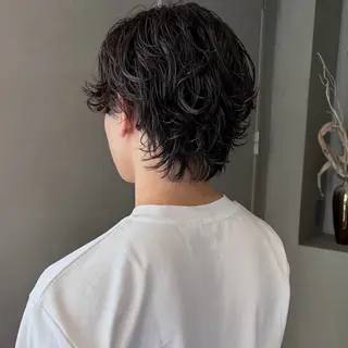 ショート パーマ メンズ なな/ICI/レイヤ ーパーマ/上前津のヘアスタイル