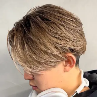 ミディアム カラー ヘアアレンジ メンズ fifth 石川 凪のヘアスタイル