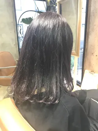 ミディアム カラー パーマ ヘアアレンジ メンズ キッズ ネイル マツエク・マツパ サロンドミルク 渋谷高比良のヘアスタイル