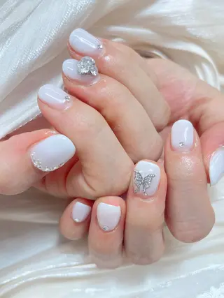 ネイル candy nail 韓国風ワンホンネイルのネイルデザイン