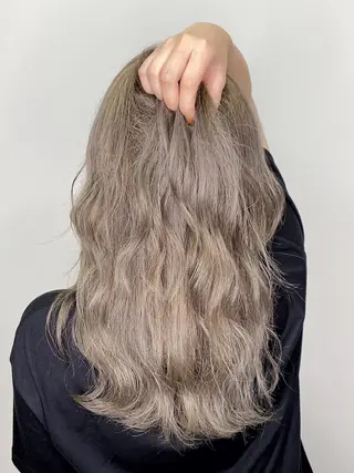 ロング カラー 透明感カラー/ブリー チ✨駒場　笙のヘアスタイル
